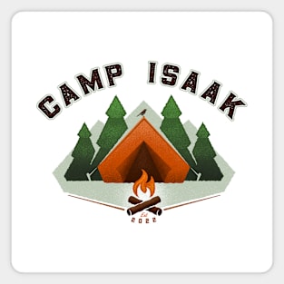 Camp Isaak (on white) Magnet